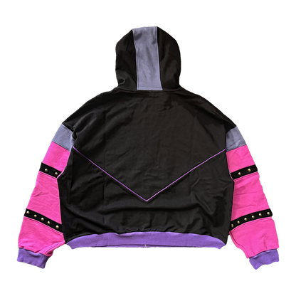 Purple Warrior Zip Hoodie — Back