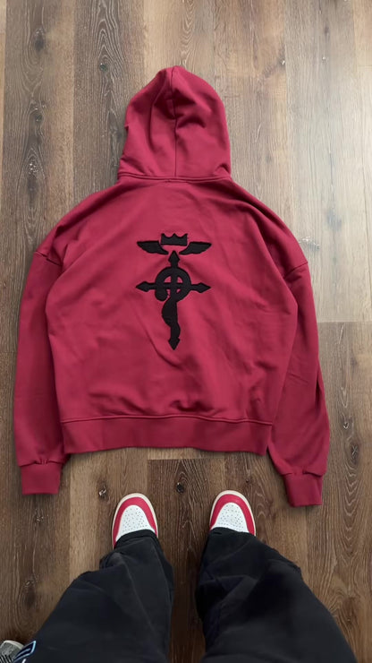 Zip Hoodie - Burgundy