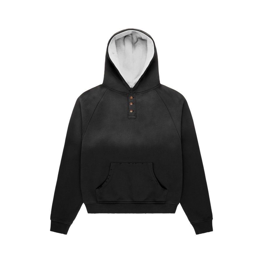 Washed Henley Hoodies