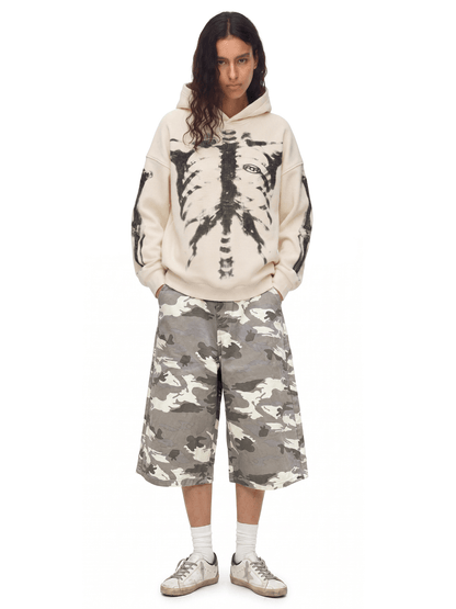 Skeleton Hoodie - Hoodie - Cream