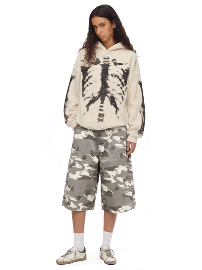 Skeleton Hoodie - Hoodie - Cream
