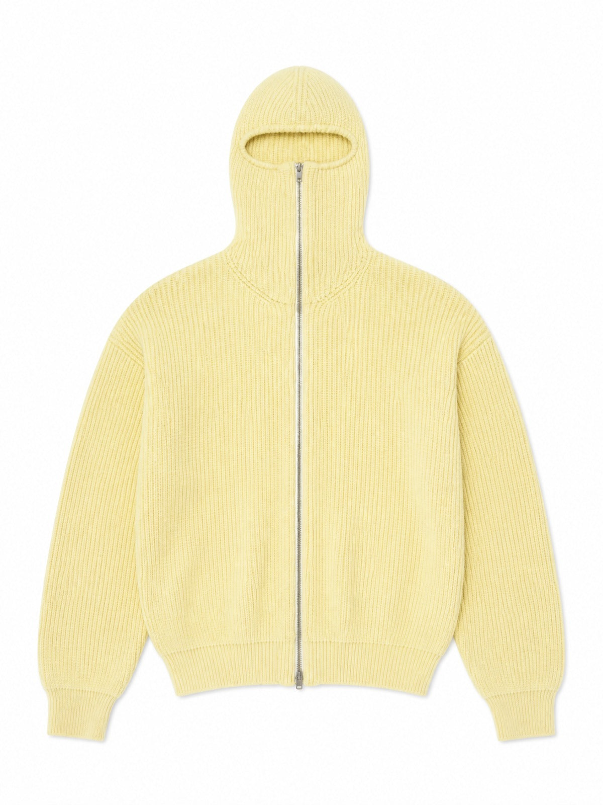 Balaclava Knit Zip-Up