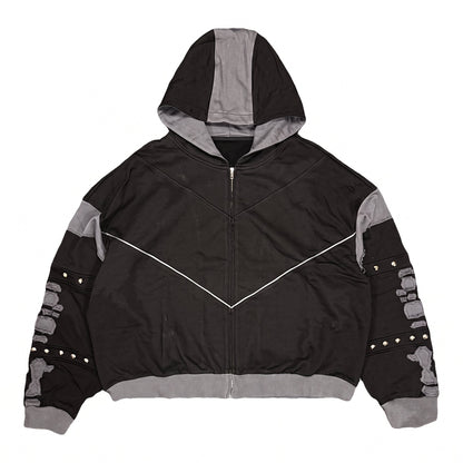 Black Warrior Zip Hoodie