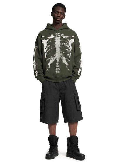 Skeleton Hoodie - Hoodie - Green