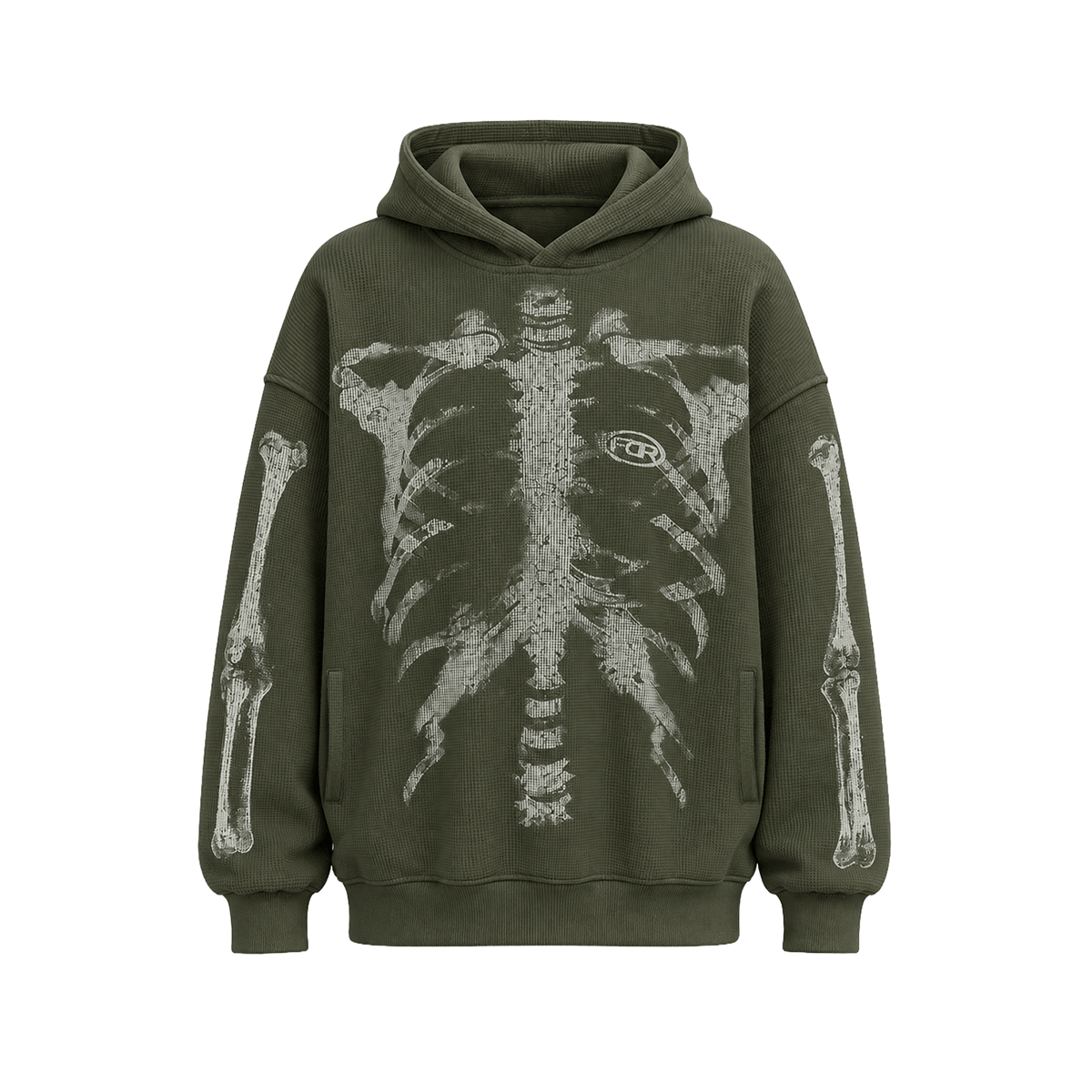 Skeleton Hoodie - Hoodie - Green