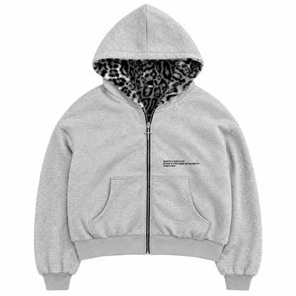 Light Gray / Gray Leopard — Outer front