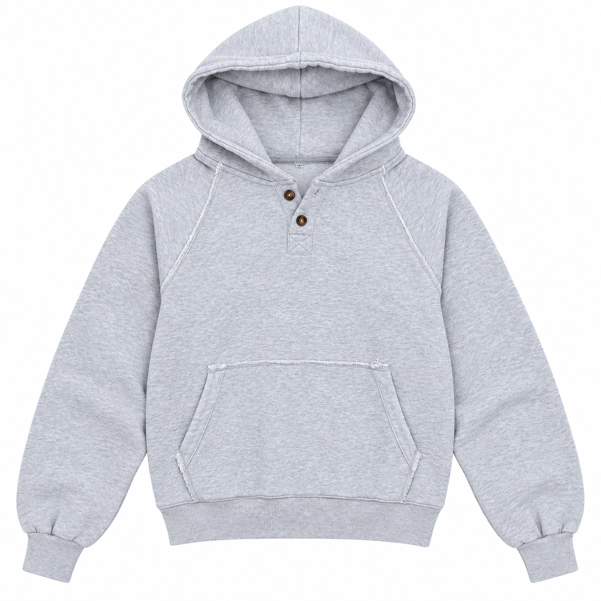 Henley — Heather Gray — Front