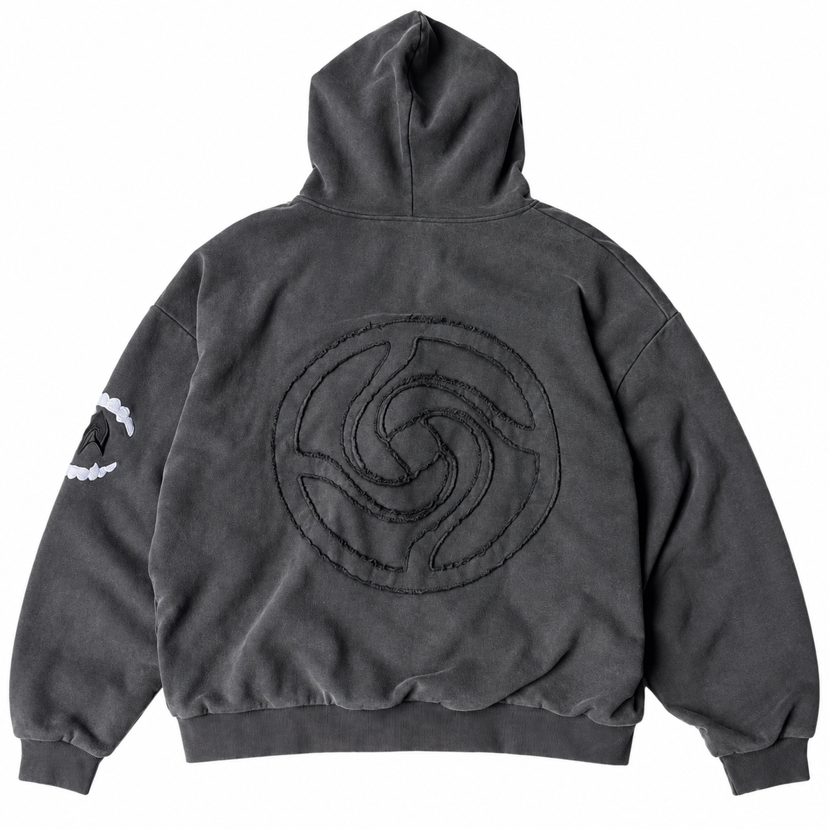 Yuji Zip Hoodie - Charcoal