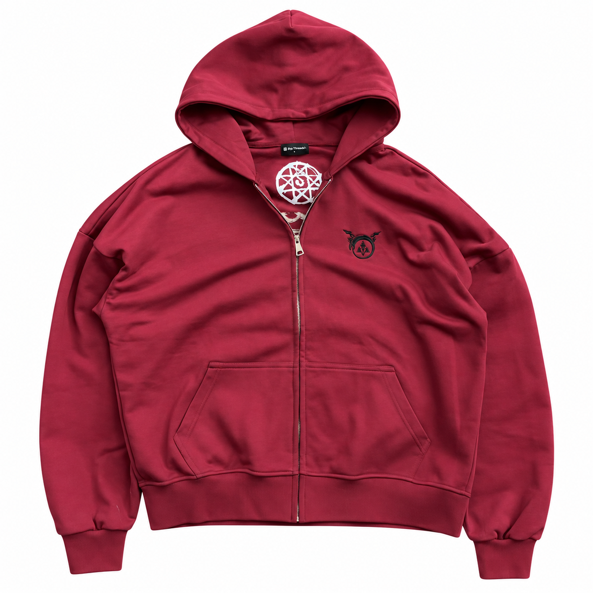 Zip Hoodie - Burgundy
