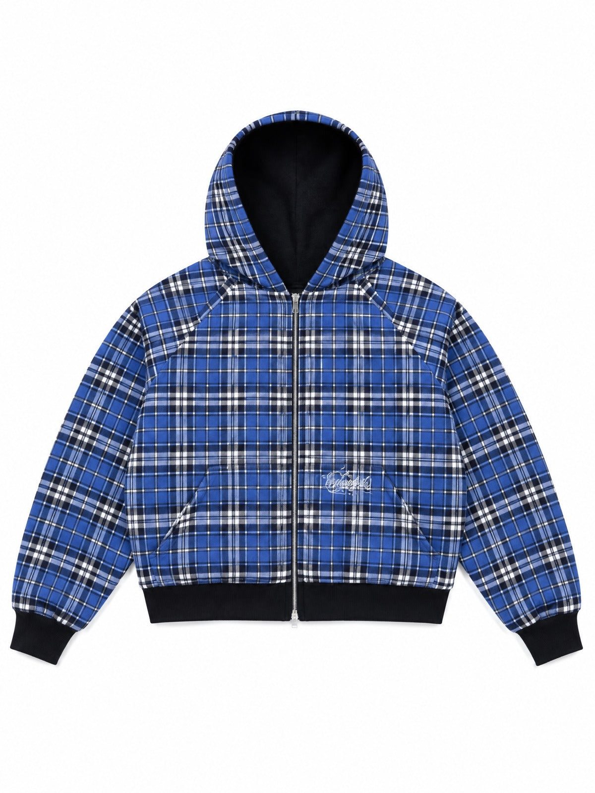 Reversible Flannel Zip Hoodie