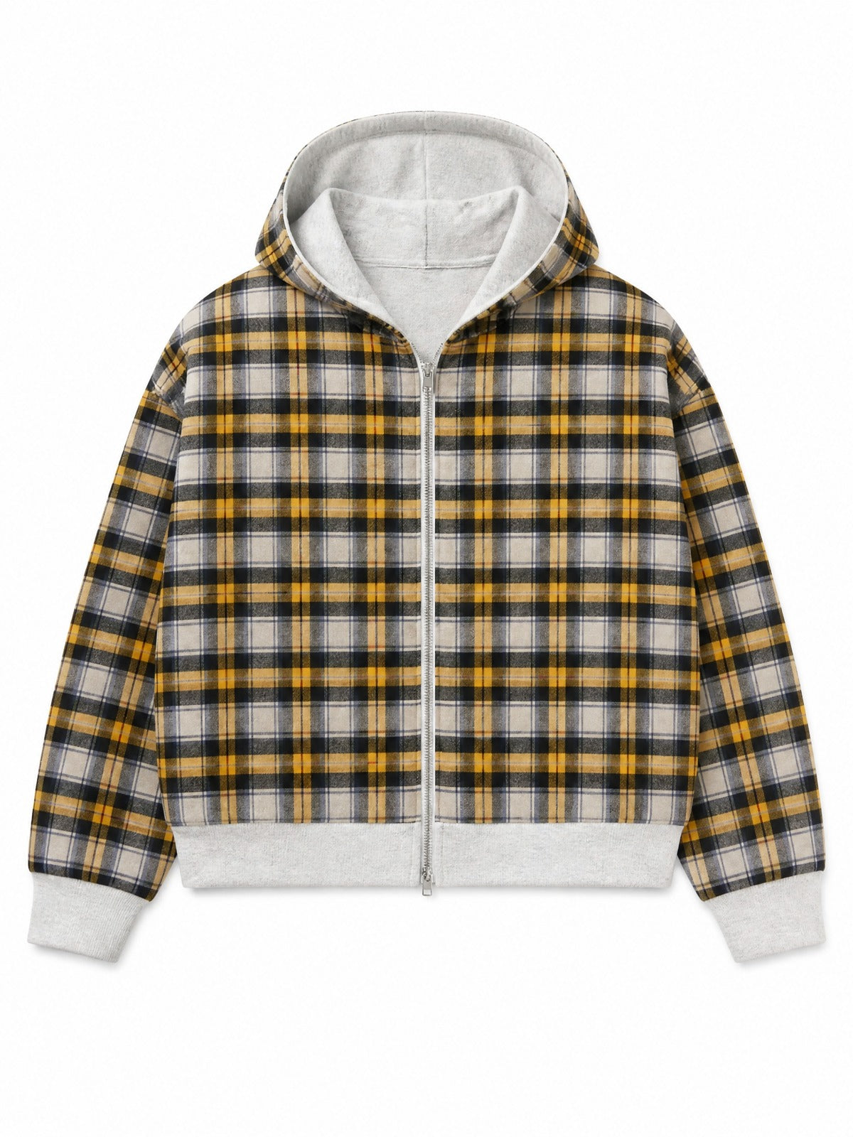 Reversible Flannel Zip Hoodie