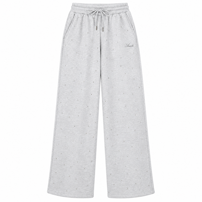 Rhinestone Sweats — Heather Gray — Front