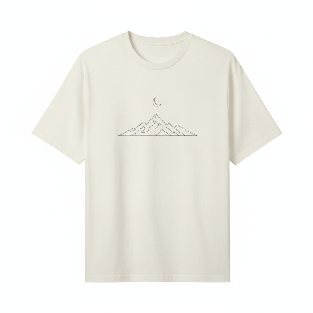 Ridge Line Tee - Cream