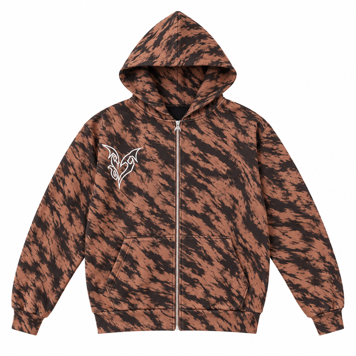Tiger Zip — Brown / Black — Front