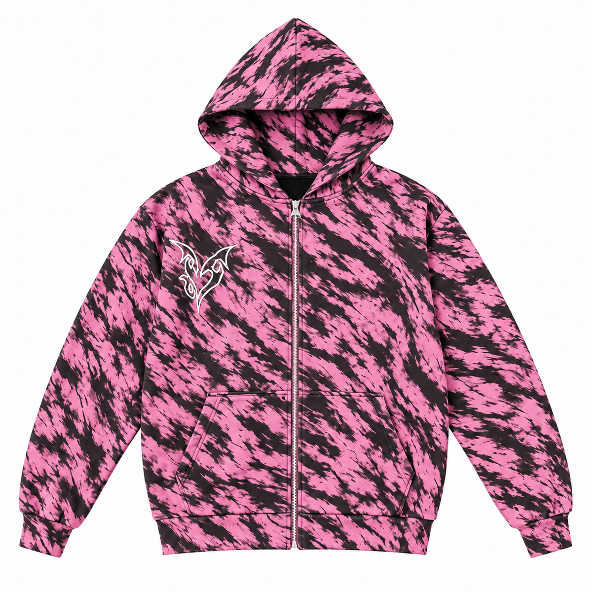 Tiger Zip — Pink / Black — Front