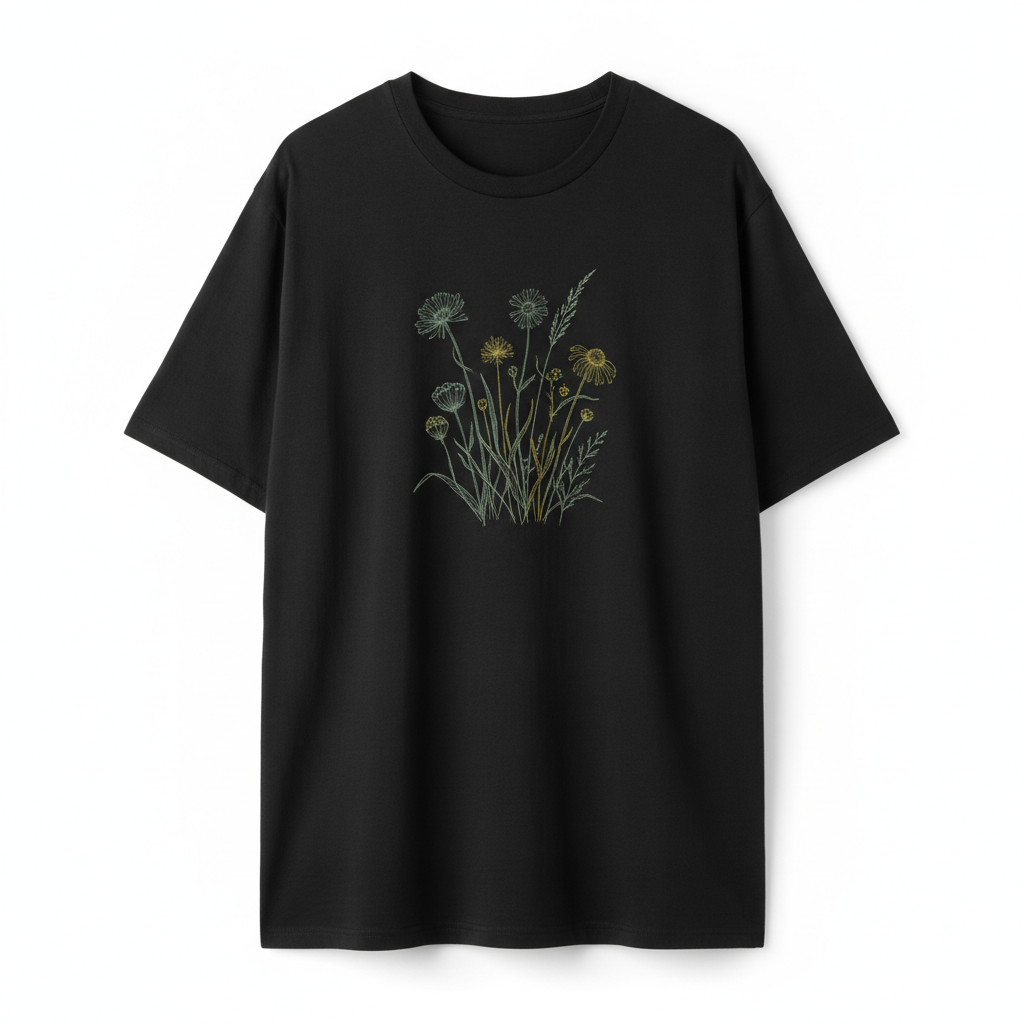 Wildflower Tee - Black