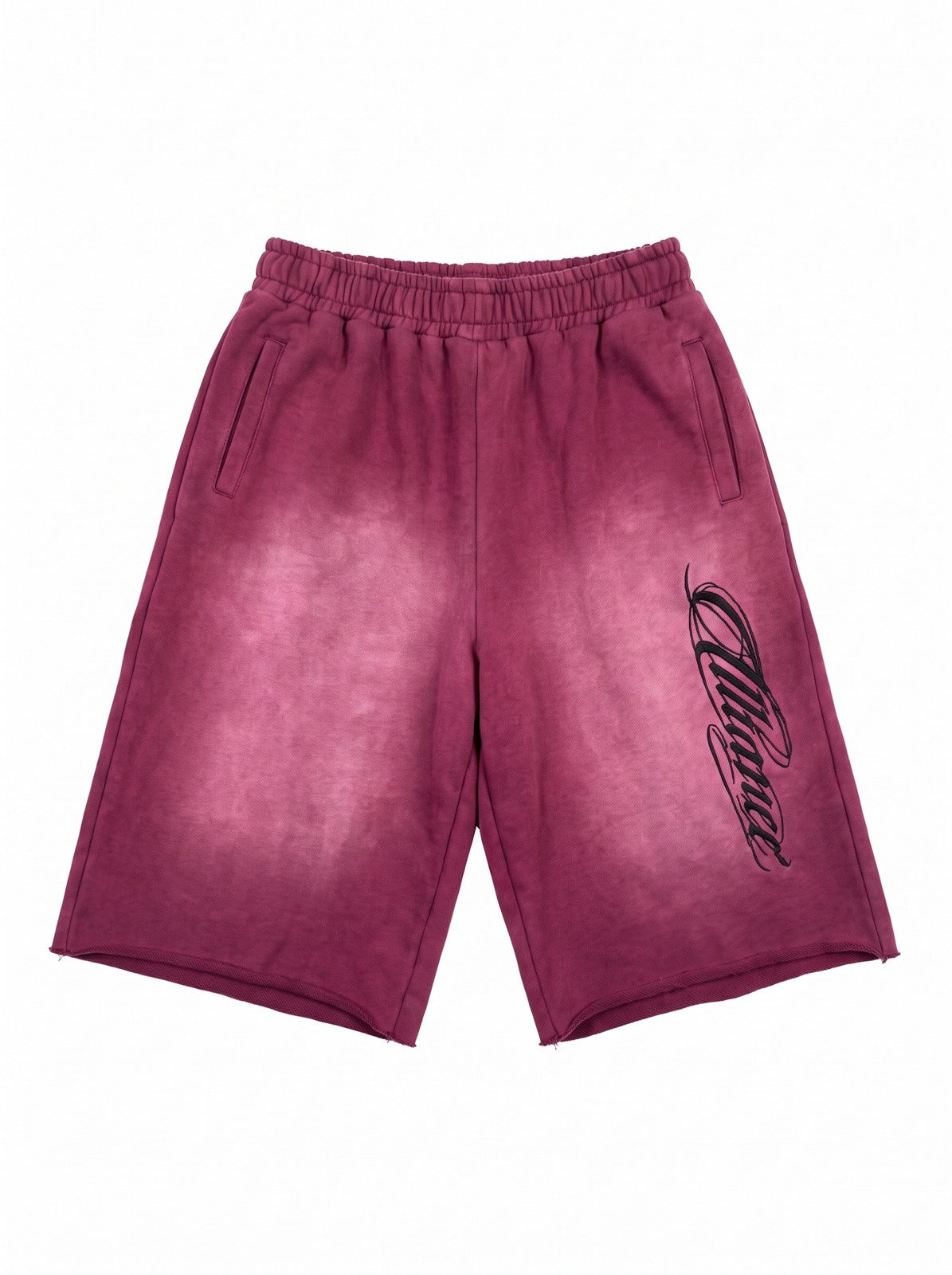 Wine Wash Baggy Shorts